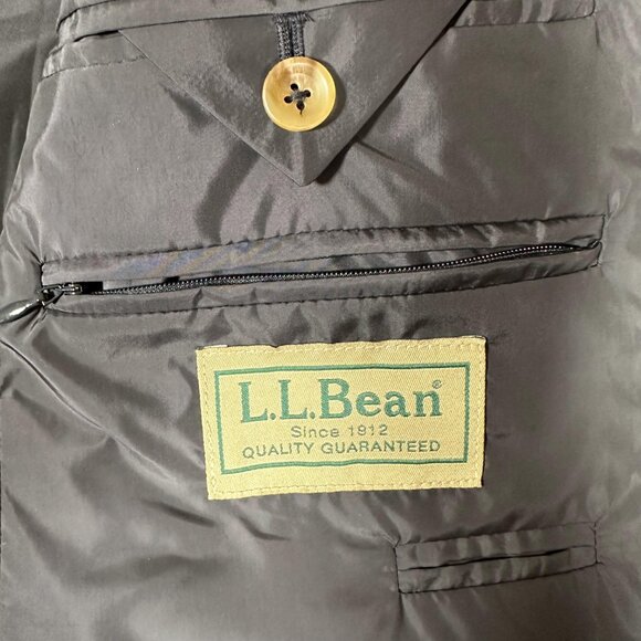 Vintage L.L. Bean Blazer Men Size 42T Blue Golden Buttons 2-Button Sport Coat EU - Picture 8 of 13